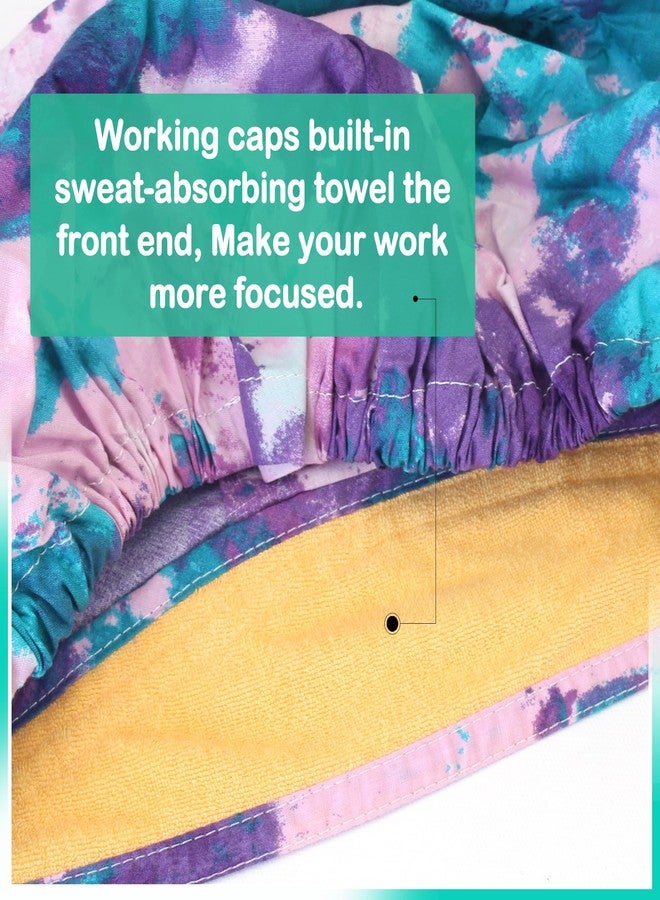 GUOER Scrub Cap Working Hat Bouffant Cap One Size (N24F01M - Image 5