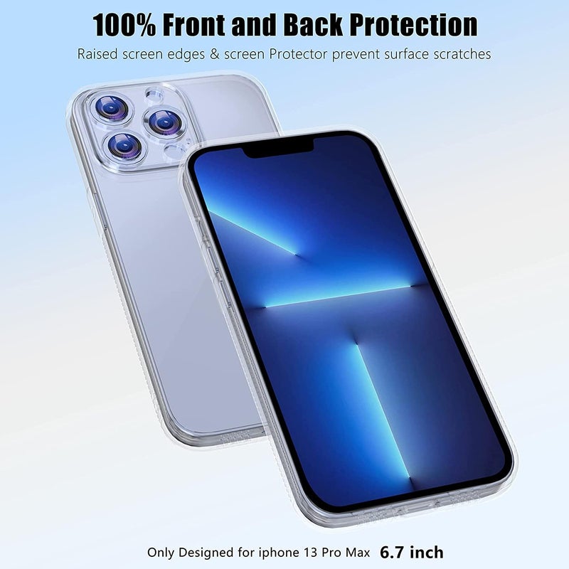 Nishtech for iPhone 13 pro Max Premium Hybrid Transparent Soft Slim Dust Proof Back Case Cover with Camera Protection - Image 3