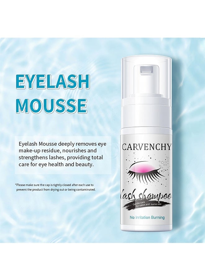 CARVENCHY Lash Shampoo Foam, Pro Cleaner & Eye Makeup Remover, For Lash Extension Service/Aftercare, No Irritation/Burning, Salon/Home Use, 50ML/1.7FL.OZ, Gentle, Removes Residue - Image 2