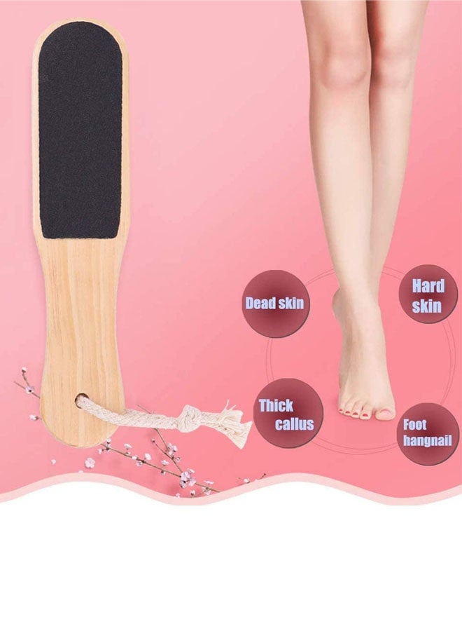 2 Pack Double Sided Wooden Foot Rasp File Foot Scraper Hard Skin Remover Foot Files For Hard Skin For Wet Dry Cracked Feet Removing Dead Skin Foot Care - Image 4