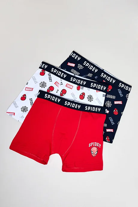 أر أند بي 3 Pack Spider-Man Print Boxers