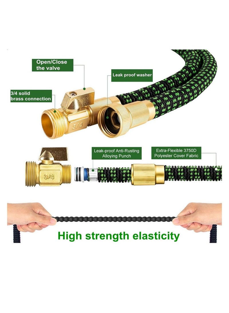 Cool Baby COOLBABY 50ft Expandable Garden Hose with 10 Function Nozzle Leakproof Retractable Garden hose  - Image 3