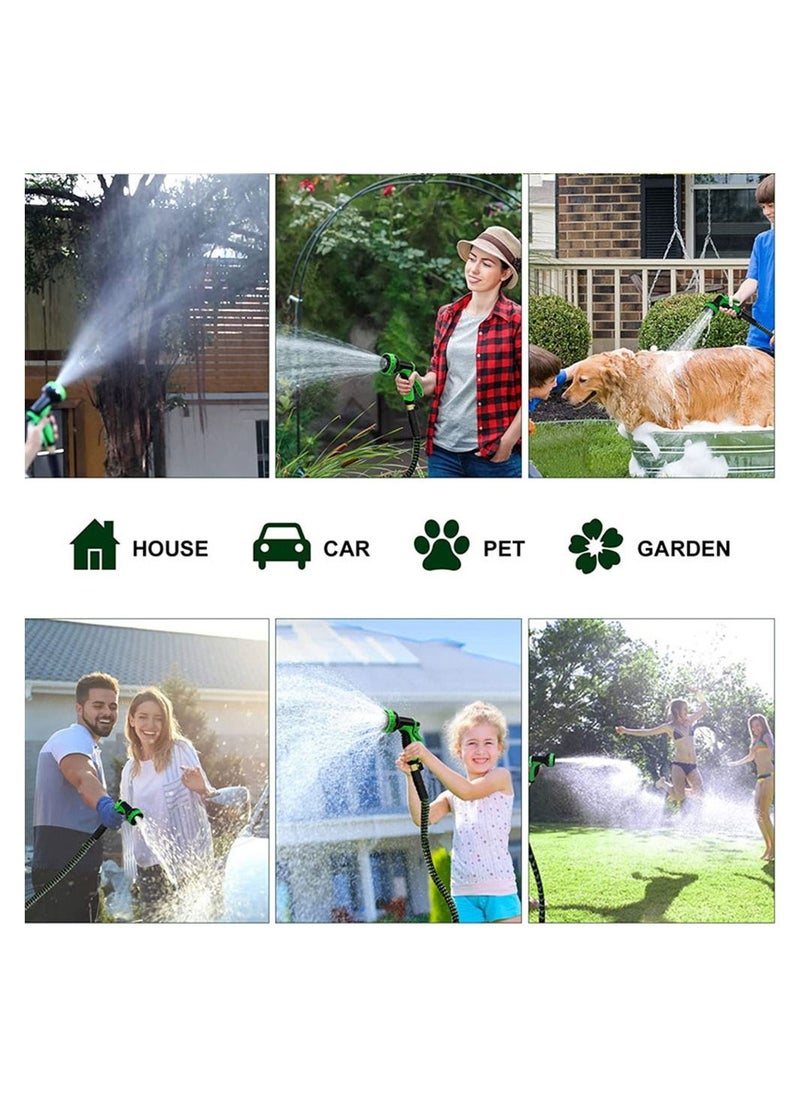 Cool Baby - COOLBABY 50ft Expandable Garden Hose with 10 Function Nozzle Leakproof Retractable Garden hose - Image 1