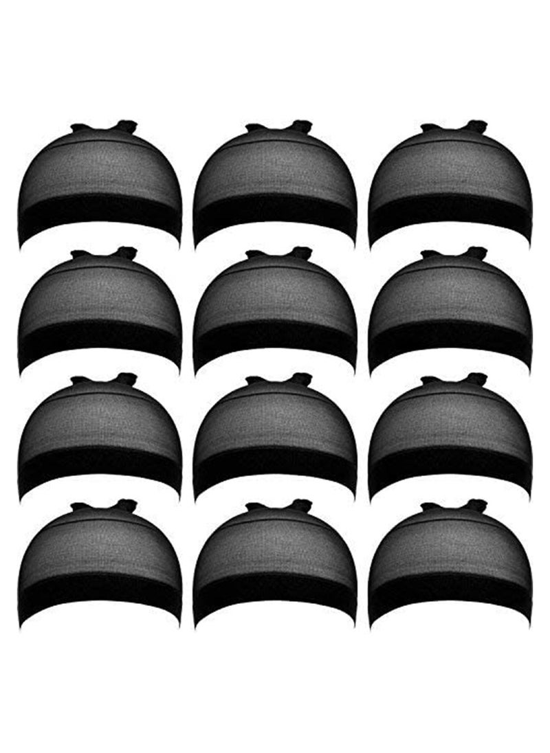 Estelle 24 Pcs 12 Pack  Nylon Wig Caps for Women and Men 