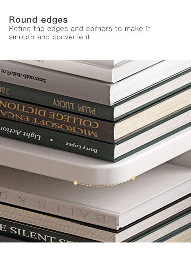 Sharpdo - Simple Floor Bookshelf Shelf Against Wall 35*35*108cm - Image 1