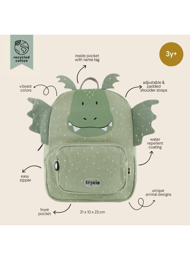 Trixie Kids Backpack Small - 9.84 Inch/25 cm - Mr. Dragon - Image 1