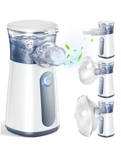 Ultrasonic  Portable Mesh Nebulizer - Nebulizer Machine for Adults and Baby Kids Travel and Household Use, Handheld Mesh Nebulizer for Breathing Problems,3 Masks