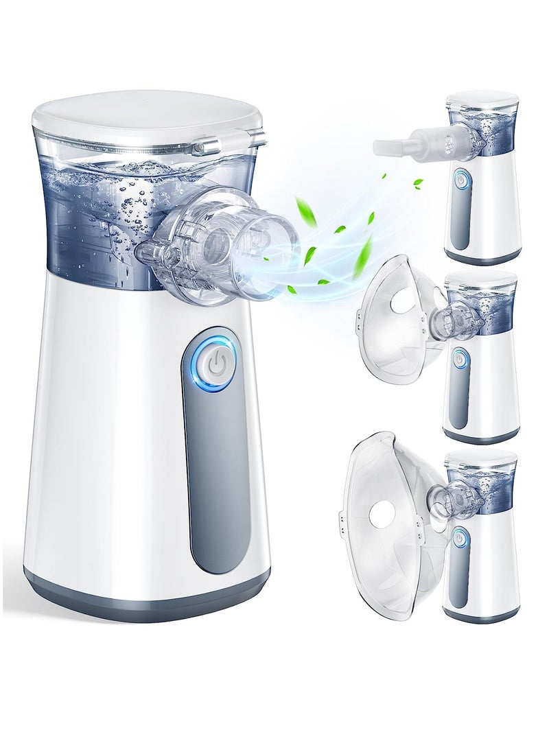 General - Ultrasonic  Portable Mesh Nebulizer - Nebulizer Machine for Adults and Baby Kids Travel and Household Use, Handheld Mesh Nebulizer for Breathing Problems,3 Masks - Image 1