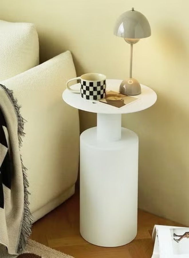 فاشون هوم طاولة قهوة عصرية فاخرة على الطراز الشمالي، طاولة جانبية للأريكة مع قاعدة معدنية، إطار مذهب، ديكور منزلي مناسب لغرفة المعيشة، غرفة النوم، الشرفة، 40 × 50 سم (مجمعة بالكامل) - Image 3