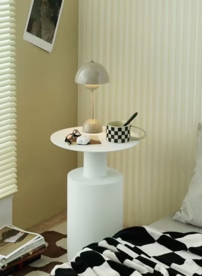 فاشون هوم طاولة قهوة عصرية فاخرة على الطراز الشمالي، طاولة جانبية للأريكة مع قاعدة معدنية، إطار مذهب، ديكور منزلي مناسب لغرفة المعيشة، غرفة النوم، الشرفة، 40 × 50 سم (مجمعة بالكامل) - Image 4