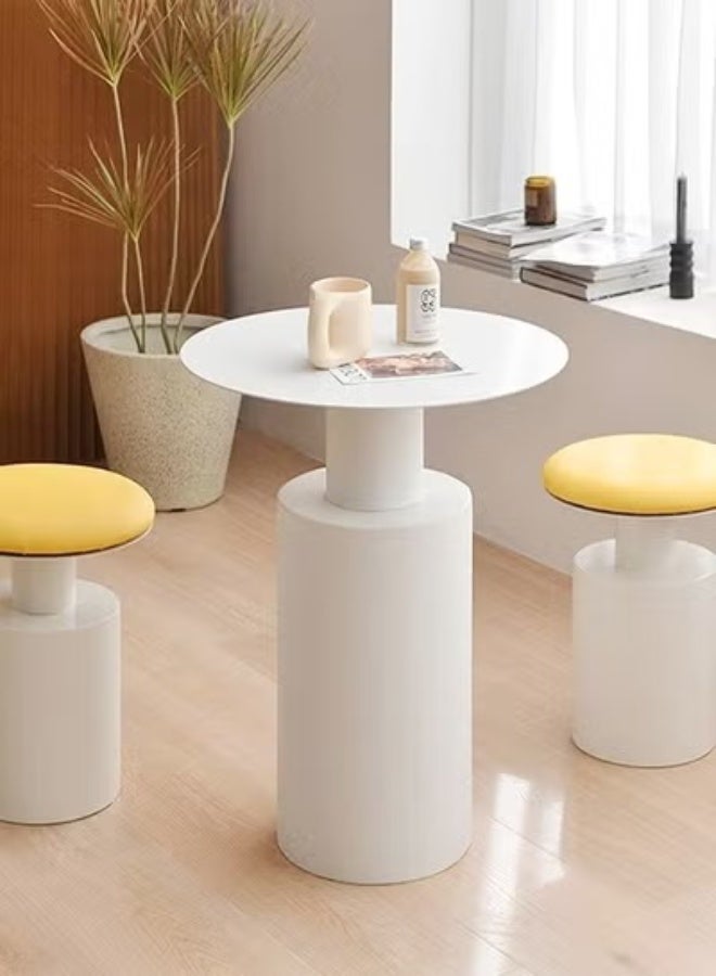 فاشون هوم طاولة قهوة عصرية فاخرة على الطراز الشمالي، طاولة جانبية للأريكة مع قاعدة معدنية، إطار مذهب، ديكور منزلي مناسب لغرفة المعيشة، غرفة النوم، الشرفة، 40 × 50 سم (مجمعة بالكامل) - Image 2