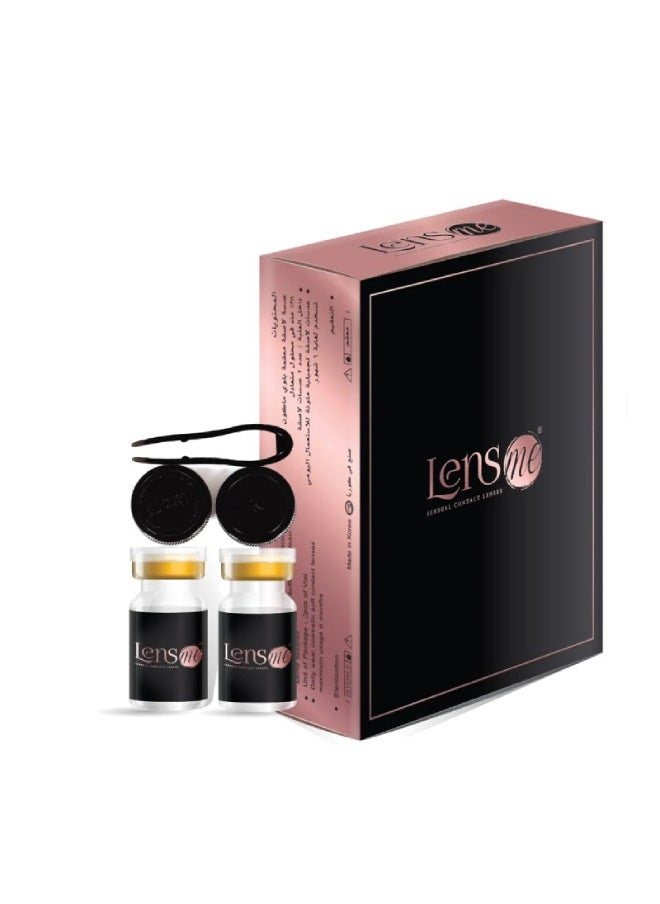 LensMe - La Bella 6 Months Disposable Contact Lenses, Colored Contact Lenses, Cosmetic contact lenses, Brown Contact Lenses, Pack Of 2 - Image 1