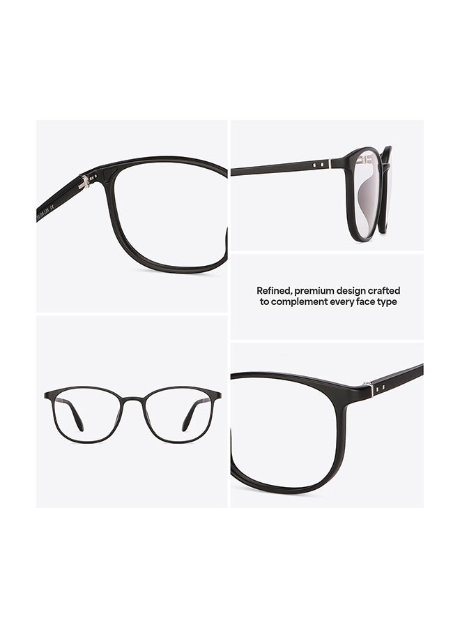 لينسكارت بلو Zero Power نظارة كمبيوتر دائرية الشكل بإطار كامل ومضادة للتوهج LB E13528 - 51 ملم - أسود - Image 2