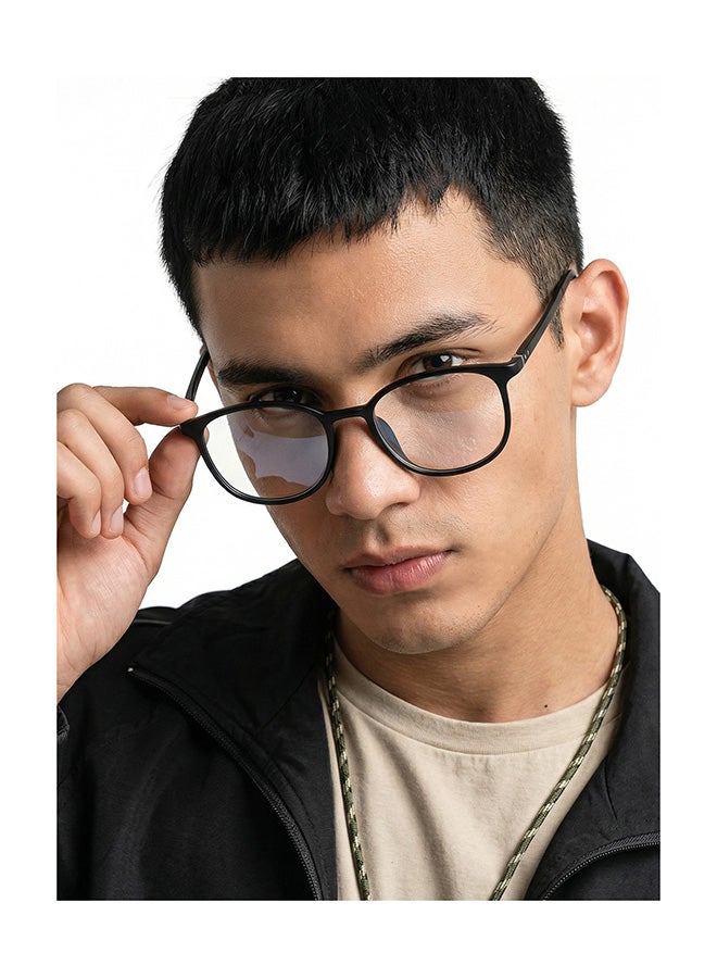 لينسكارت بلو Zero Power نظارة كمبيوتر دائرية الشكل بإطار كامل ومضادة للتوهج LB E13528 - 51 ملم - أسود - Image 3