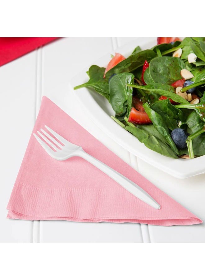 CREATIVE CONVERTING 240 Count Celebrations Lunch Paper Napkins, Classic Pink - Image 5