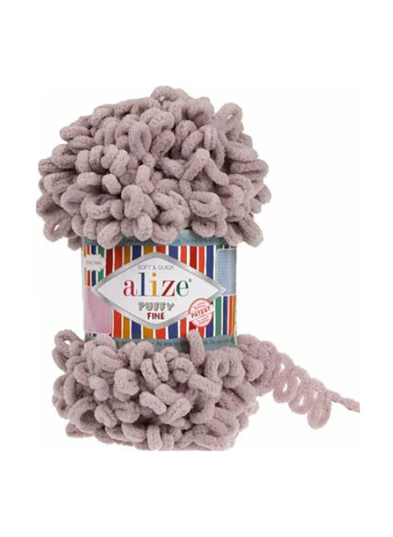 ALIZE PUFFY FINE Yarn 268 Brown