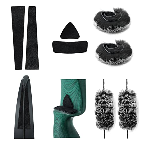 Obert Archery Bow String Silencers Set Leather Arrow Rest Plate Adhesive Bow Silencer Strip for Recurve Bow Traditional Longbow - Image 2