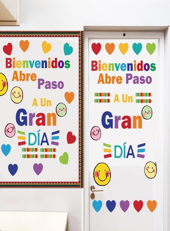ماجيكتودور مجموعة تزيين لوحة الإعلانات الإسبانية من ماجيك تو دور للفصول الدراسية | لافتات ترحيبية بألوان مائية | ملصق ملهم للعودة إلى المدرسة - Image 4