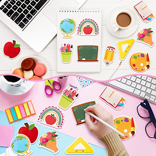 Xqumoi 30 Pack Teacher Notepads Set Total 600 Sheets, Book Pencil Ruler Blackboard Shaped Self Sticky Memo Pads for Teacher Appreciation Gift Back to School Supplies Party Favors Goodies Bag Fillers - Image 4