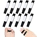 Jutom 10 Pack Buddy Tape Finger Straps Buddy Finger Straps No Slip Hook and Loop Splints Washable and Reusable Tape Padded Support Wrap for Broken Sprained FracturedBlack - Image 1