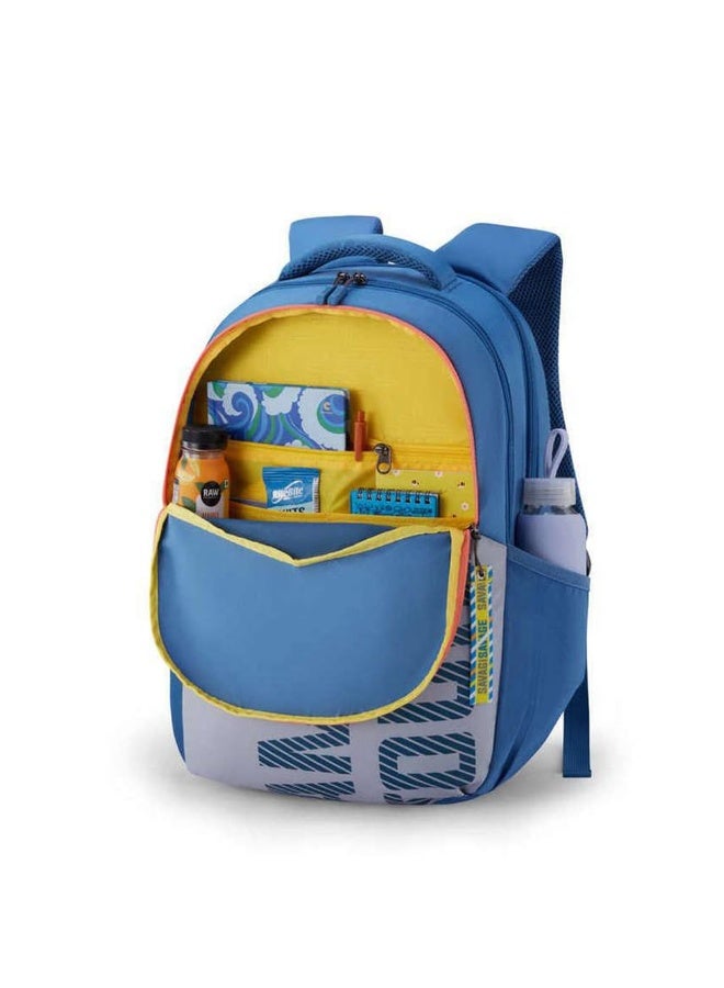 American Tourister Sest 3.0 Style 03, Large 3 Compartment Backpack, 26L with Spacious Interiors Bags For School, Office, College, Gift For Men & Women - Blue - Image 2