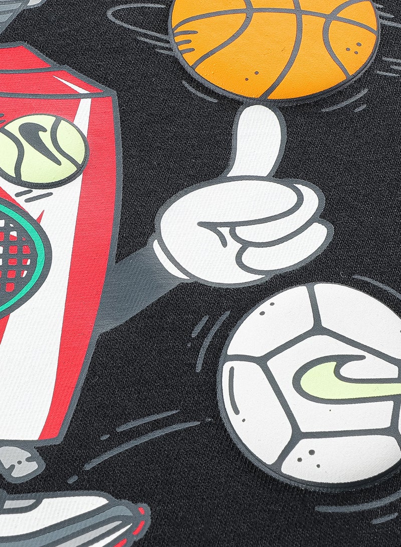 نايكي تيشيرت رسومات للأطفال بتصميم رياضي واسع - Image 3