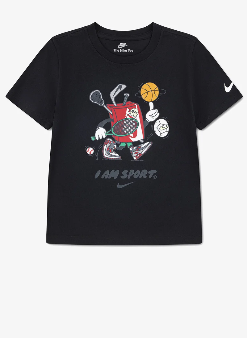 نايكي تيشيرت رسومات للأطفال بتصميم رياضي واسع