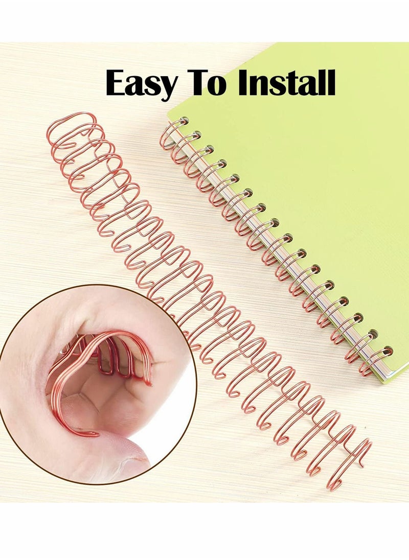 Generic Wire Binding Spines,Twin Loop Spines,20 Pcs Double Rings Cinch, 1 Inch (2.54 cm) 23 Holes Binder Combs  - Image 5