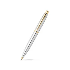 Sheaffer PEN SHEAFFER VFM 9422 POLISHED CHROME WITH GOLD PLATED TRIMS BP WITH A6 NOTEBOOK