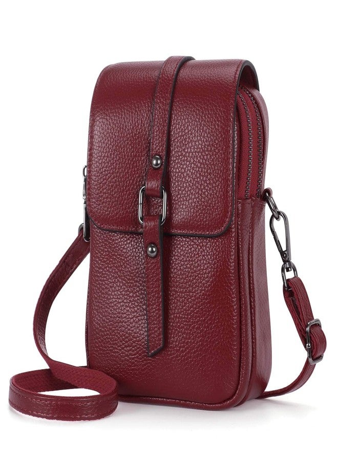 XEYOU Women's Small Cellphone Purse Wallet Lightweight Genuine Leather Crossbody Shoulder Pouch Bag - Image 1