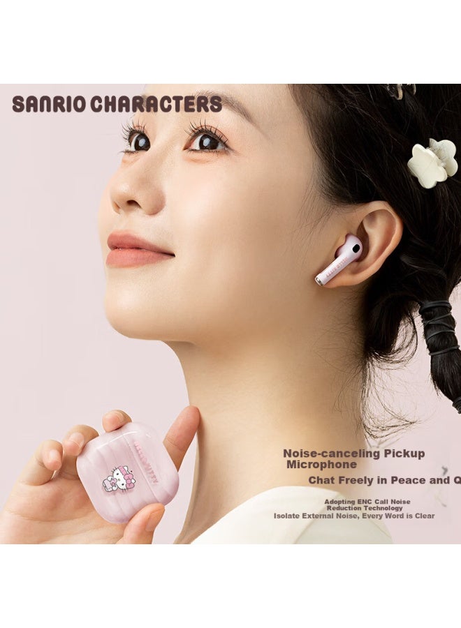Chen Feng Chenfeng S-12 Half In-ear Gaming Earphones For Android, Apple, Huawei - Pink o Kitty - Image 5