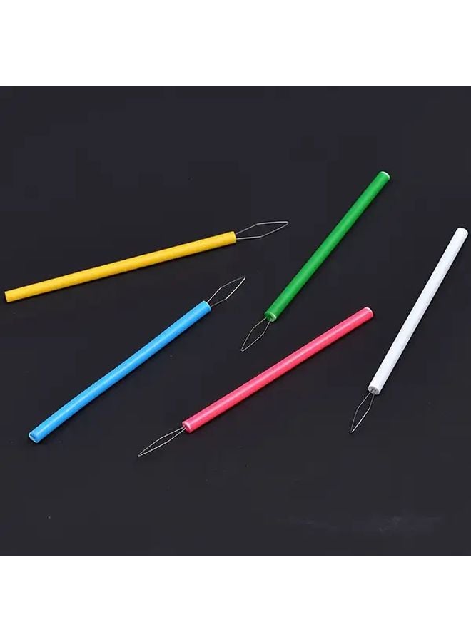 5 Pieces Professional Needle Threader Set Easy to Use Sewing Jewelry Making Tool for Elderly Beginners - Image 3