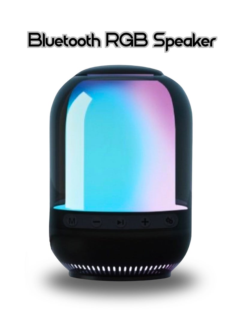 مكبر صوت Godfrey M9 بتقنية البلوتوث - إضاءة LED RGB محمولة، شحن من النوع C، بطارية طويلة الأمد 1200 مللي أمبير/ساعة، صغير الحجم وخفيف الوزن - Image 1