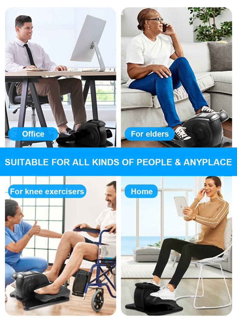 EzzySo Electric Walking Machine Elderly Rehabilitation Training Equipment, Foot Pedal Machine Exercise Leg Exerciser, Stroke and Hemiplegia Rehabilitation Elliptical Stepper with Remote Control and 12 Adjustable Speeds - Image 4