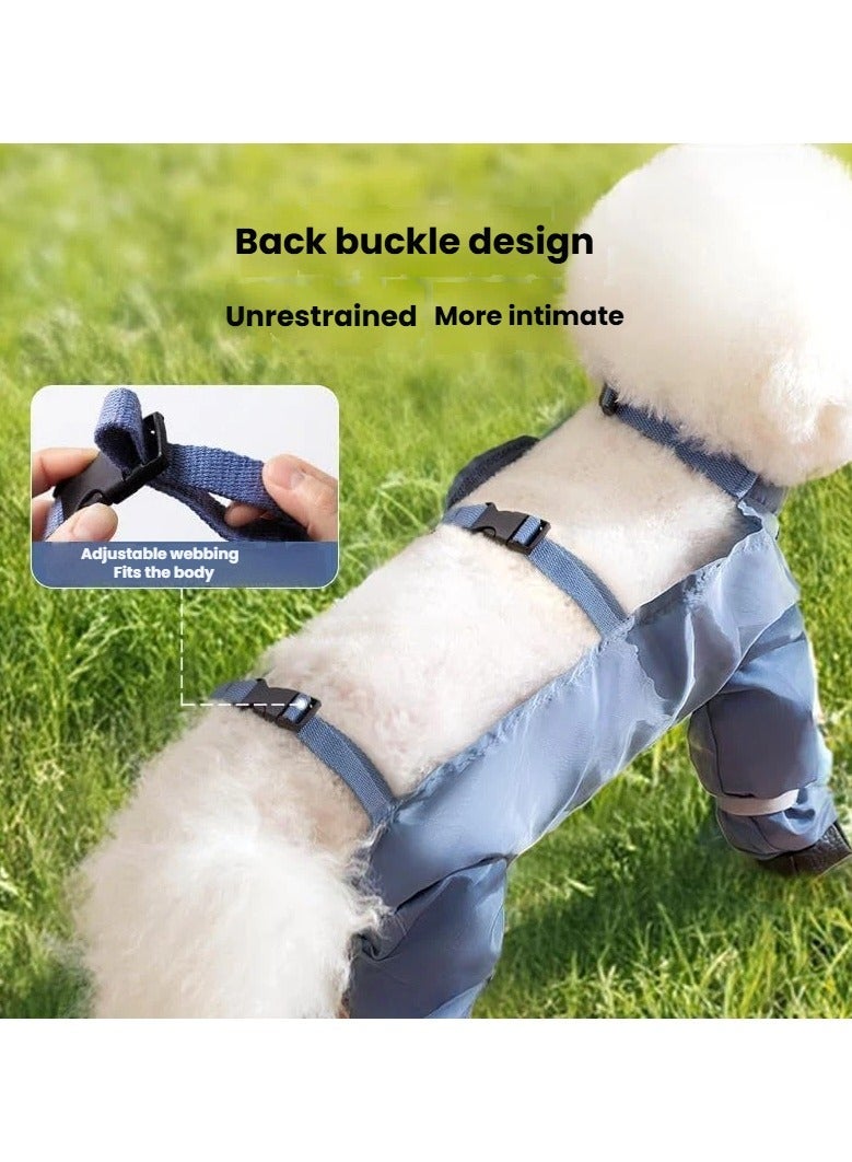 general Pet Dirt-Proof Four-Leg Pants Dog Outing Belly Cover Dust-Proof Pants Wear-Resistant Waterproof Raincoat for Dogs - Image 3