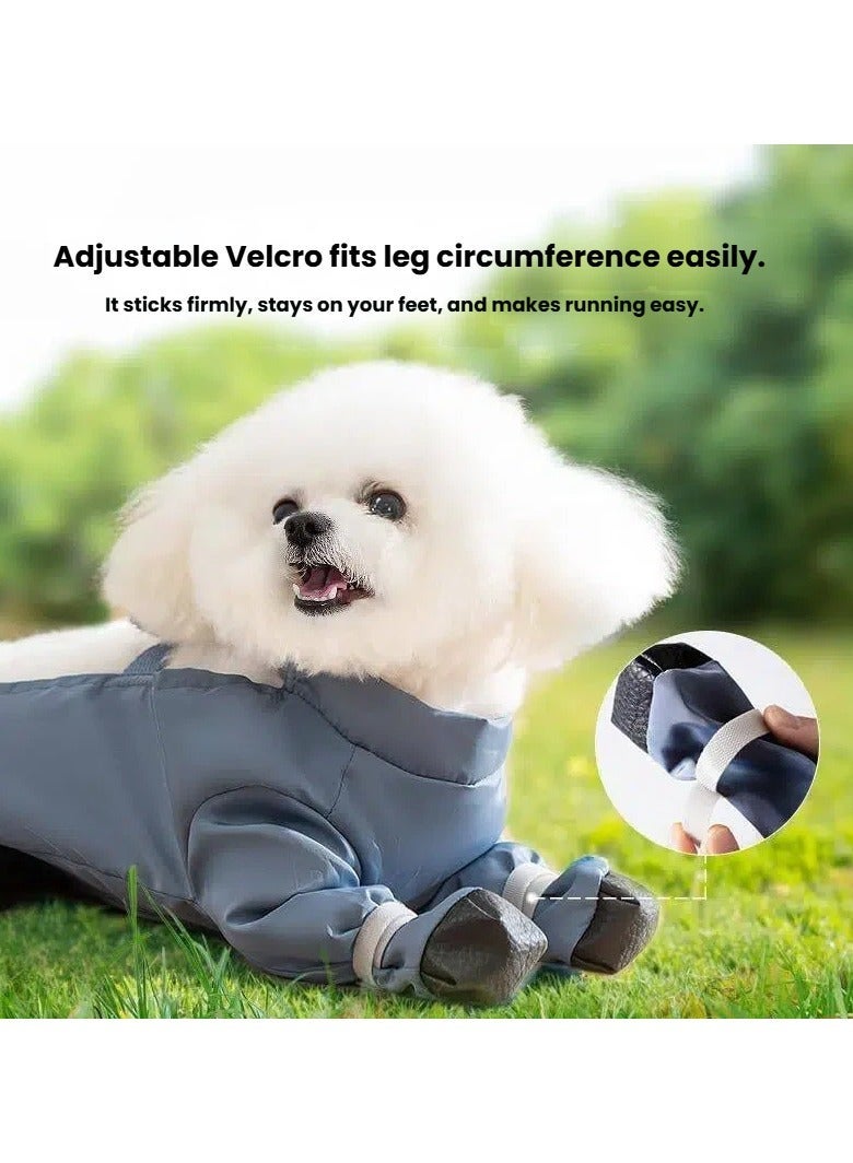 general Pet Dirt-Proof Four-Leg Pants Dog Outing Belly Cover Dust-Proof Pants Wear-Resistant Waterproof Raincoat for Dogs - Image 2