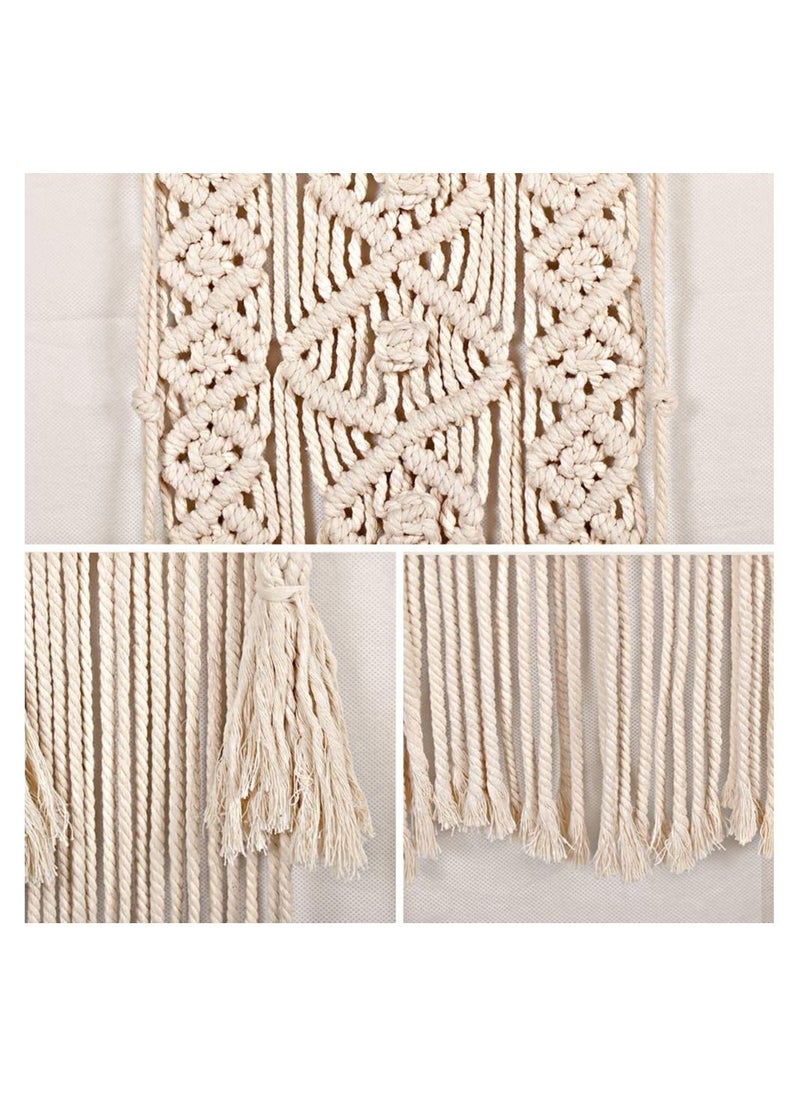 ماركة غير محددة - مكرامية جدارية معلقة ديكور بوهو منسوج ، ديكور بوهيمي نسيج جداري - Image 1
