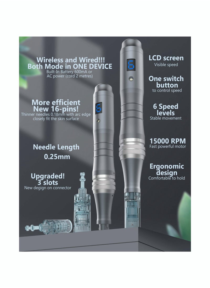 Dr.pen Dr. pen Ultima M8 Professional Microneedle Pen, Wireless Dermal Pen Skin Care Tools (2 pcs 16-pin)  - Image 2