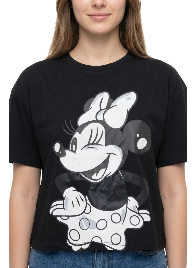 Disney Mickey Mouse Women’s Cropped Graphic T-Shirt - Image 4