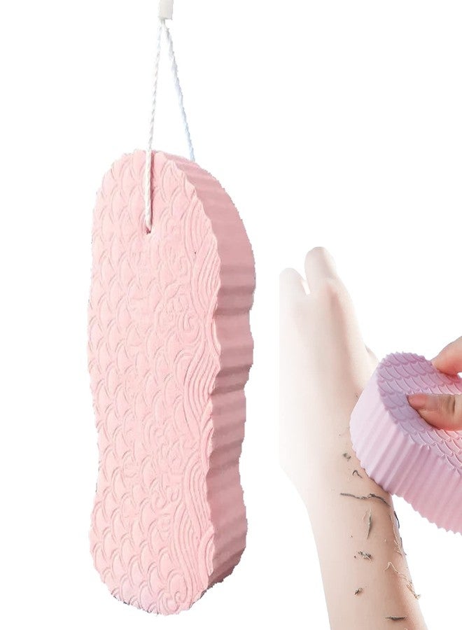 Japelessor Super Soft Exfoliating Bath Sponge, Exfoliator Dead Skin Remove, 3D Bath Sponge Shower Brush, Sponge Bath Sponge for Adults Children and Pregnant Women (A-Pink) - Image 1