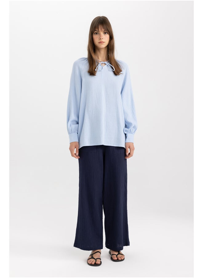 DeFacto - Woman Wide Leg Woven Trousers - Image 1