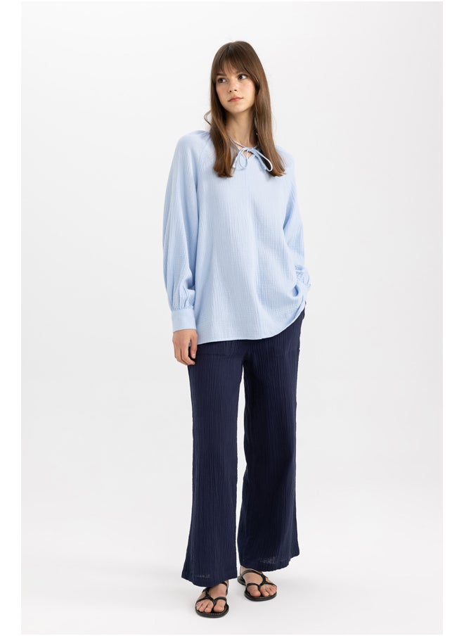 DeFacto - Woman Wide Leg Woven Trousers - Image 1