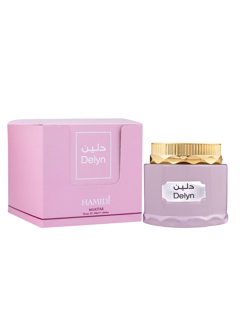 Hamidi Bakhoor Natural Muattar Delyn 50gm - Image 3