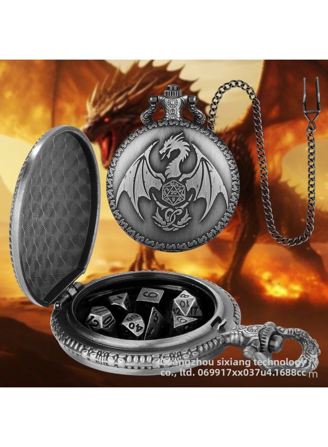 (Private Model) Retro Fantasy Broken Wings Pocket Case DND Dice Chess Table Game Toy Accessories Wholesale