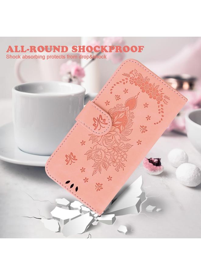 S-TOP Case For Realme 12+ Butterfly Rose Embossed Leather Phone Case - Image 5