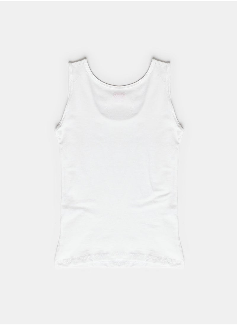 COTTONIL - Cottonil Tank Top Sleeveless Undershirt For Women - White - Image 1