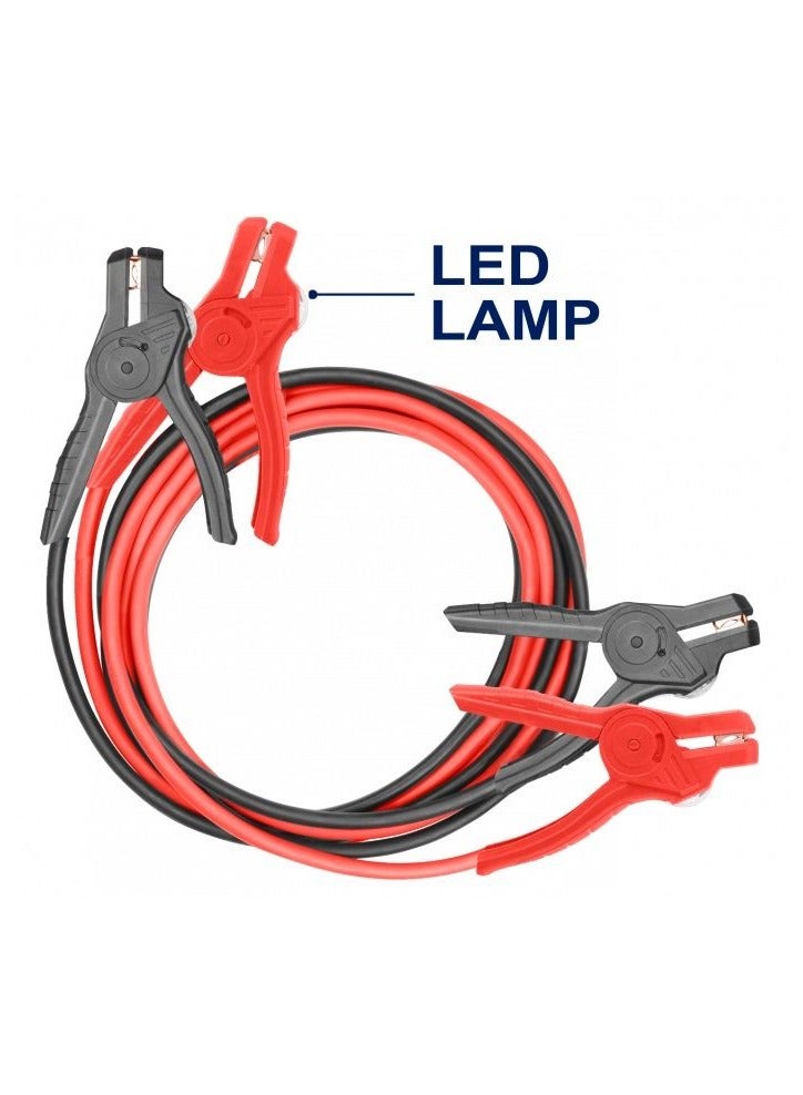 TOTAL Premium Quality Booster Cable With LED Lamp, Jump Start Wire Heavy Duty Capacity 600 AMP/ 3 Meter Copper Wire T0TAL PBCA16008L - Image 2