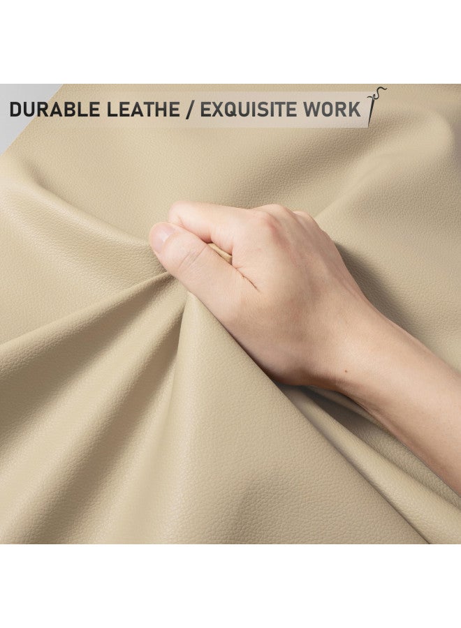 YAFLC Self Adhesive Leather Repair Tape Kit, 4"x 63" Leather Repair Patch for Furniture, Leather Repair Patch for Car seat, Sofas, Couch, Boat Seat Beige Yellow - Image 2