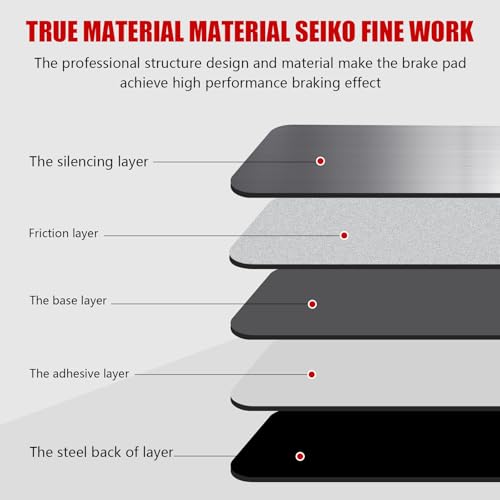 HECHENQICHE D1258 Front Ceramic Brake Pads Kit Fit For Mazda CX-5 2019-2023, For CX-7 2007-2012, For CX-9 2007-2023, For Ford Edge 2010-2011, For Lincoln MKX 2010 - Image 3