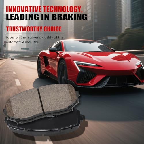 HECHENQICHE D1258 Front Ceramic Brake Pads Kit Fit For Mazda CX-5 2019-2023, For CX-7 2007-2012, For CX-9 2007-2023, For Ford Edge 2010-2011, For Lincoln MKX 2010 - Image 5